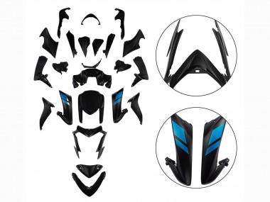 Affordable 2015-2020 Suzuki GSX-S 1000 Motorcycle Fairings - Black with Blue Australia