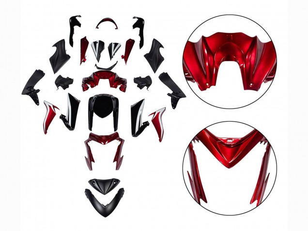 2015-2020 Suzuki GSX-S 1000 Motorcycle Fairings - Black and Red Australia