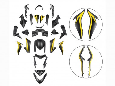 Affordable 2015-2020 Suzuki GSX-S 1000 Motorcycle Fairings - Black Yellow Australia