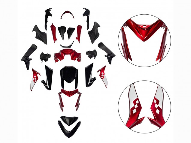 2015-2020 Suzuki GSX-S 1000 Motorcycle Fairings - Red Black Australia