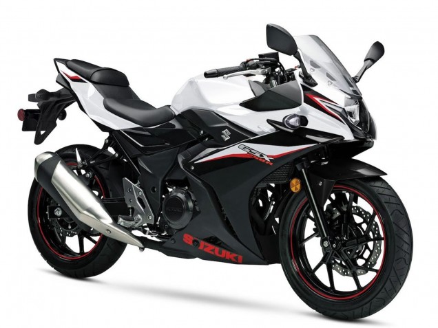 2017-2020 Suzuki GSX250R Motorcycle Fairing - White Black Australia