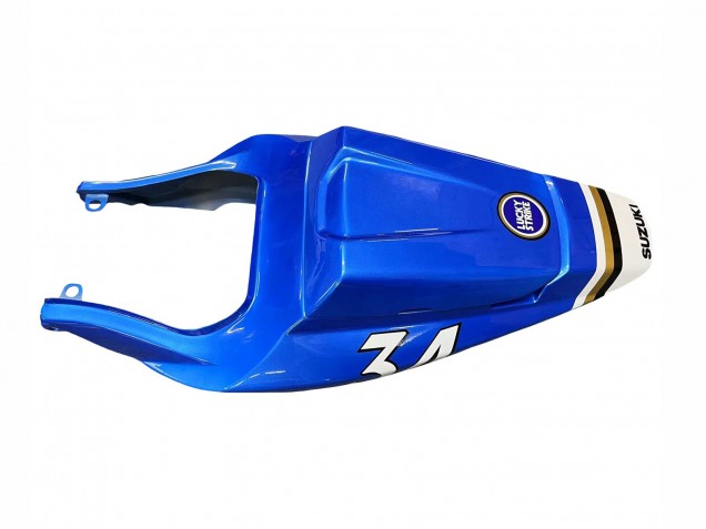 2003-2013 Suzuki SV650 Motorcycle Fairings - White Blue Lucky Strike Motul Australia