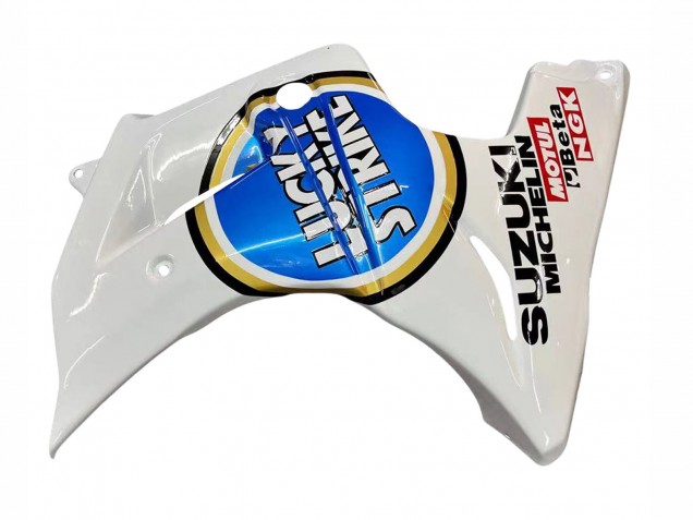 2003-2013 Suzuki SV650 Motorcycle Fairings - White Blue Lucky Strike Motul Australia