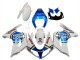 2003-2013 Suzuki SV650 Motorcycle Fairings - White Blue Lucky Strike Motul Australia