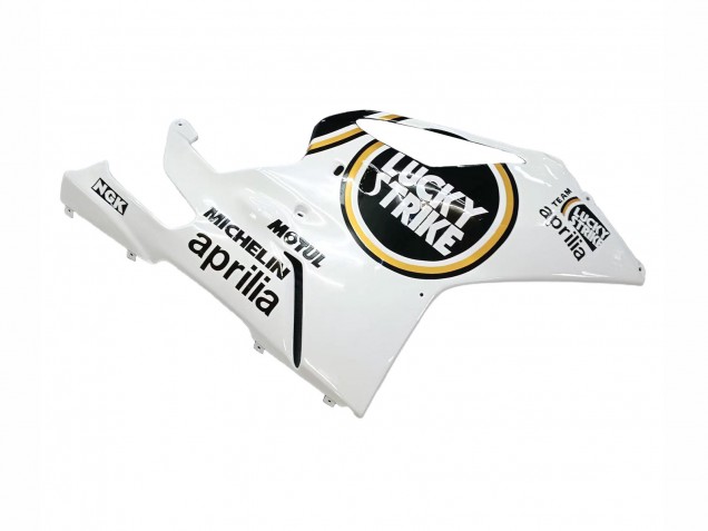 2003-2006 Aprilia RSV1000 Motorcycle Fairings - White Black Lucky Strike Motul Michelin Australia