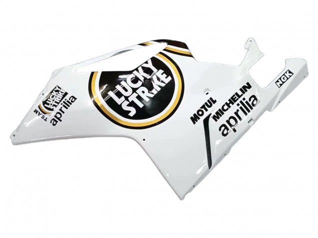 2003-2006 Aprilia RSV1000 Motorcycle Fairings - White Black Lucky Strike Motul Michelin Australia