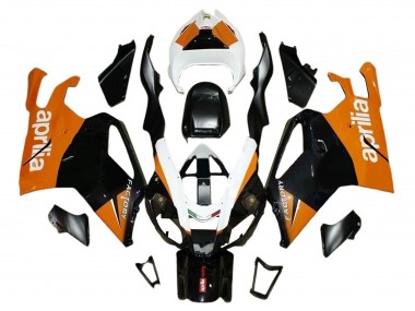 Affordable 2003-2006 Aprilia RSV1000 Motorcycle Fairings - Black Orange White Australia