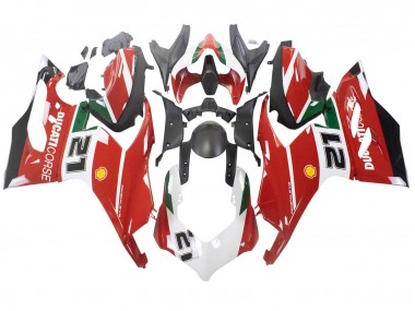 Affordable 2020-2024 Ducati Panigale V2 Motorcycle Fairings - White Red Green Matte Black Corse 21 Australia