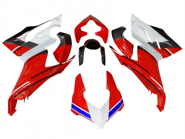 2020-2024 Ducati Panigale V2 Motorcycle Fairings - White Red Blue Glossy Black Australia