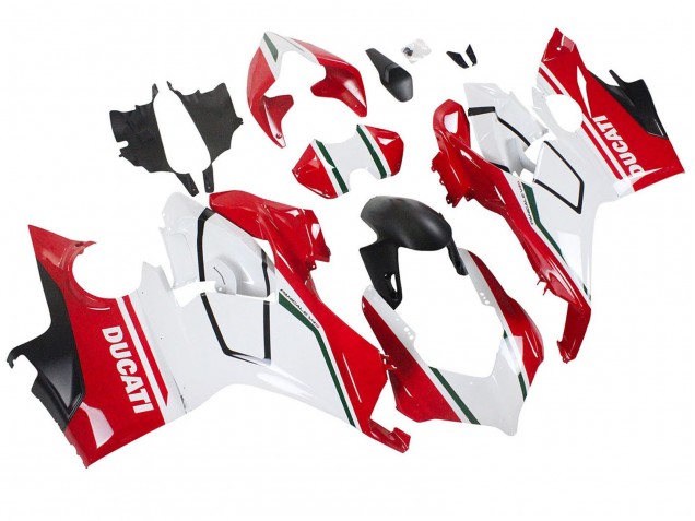 2018-2019 Ducati Panigale V4 V4S Motorcycle Fairings - White Red Matte Black Australia