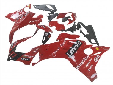 Affordable 2020-2021 Ducati Panigale V4 V4S Motorcycle Fairing - Red Glossy Black Lenovo 117 Australia