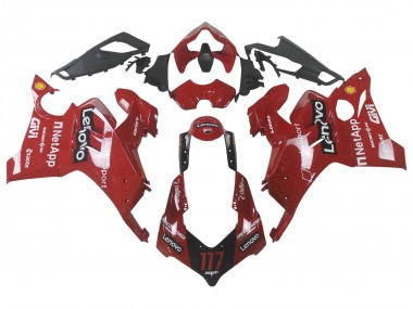 Affordable 2020-2021 Ducati Panigale V4 V4S Motorcycle Fairing - Red Glossy Black Lenovo 117 Australia