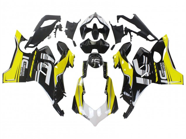 2020-2021 Ducati Panigale V4 V4S Motorcycle Fairings - Yellow White Glossy Black Australia