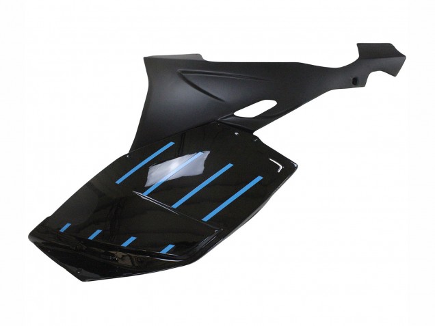 2005-2010 BMW K1200S Motorcycle Fairings - Glossy Black Matte Black Blue Lines Australia