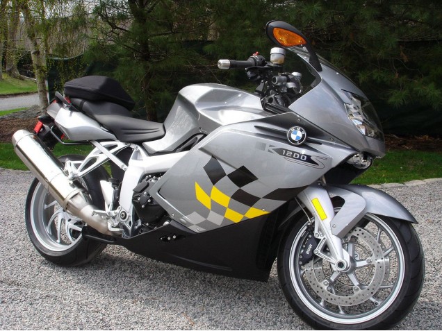 2005-2010 BMW K1200S Motorcycle Fairing - Silver Yellow Black Australia