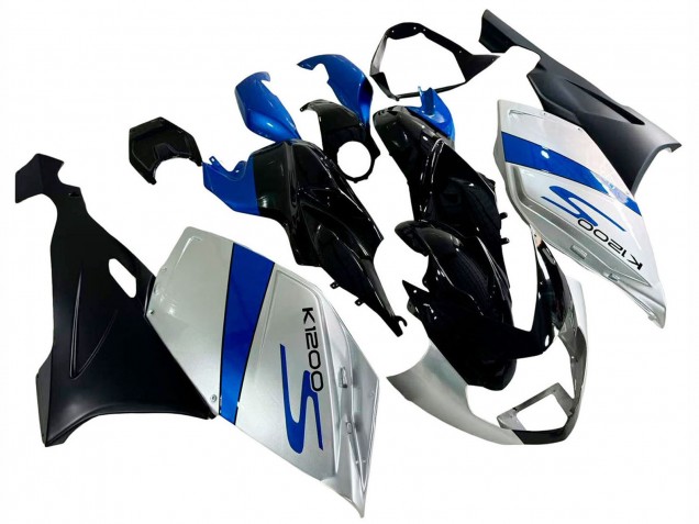 2005-2010 BMW K1200S Bike Fairings - Silver Blue Black Australia