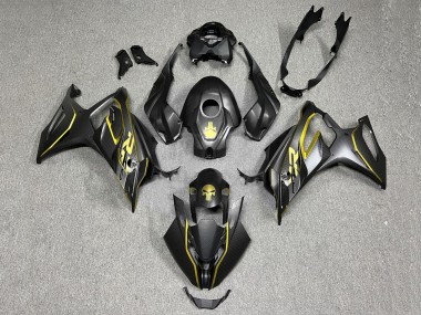 Affordable 2023-2024 BMW S1000RR Motorcycle Fairings - Gold Black Carbon Fiber Australia