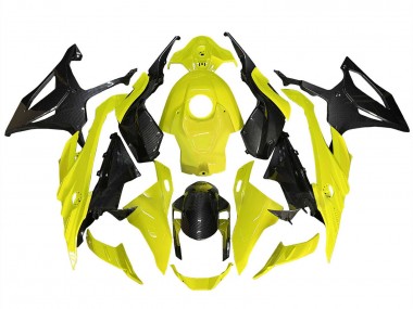 Affordable 2023-2024 BMW S1000RR Motorcycle Fairings - Yellow Black Carbon Fiber Australia