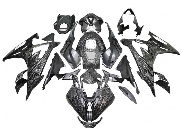 2023-2024 BMW S1000RR Motorcycle Fairings - Black Forged Carbon Fiber Australia