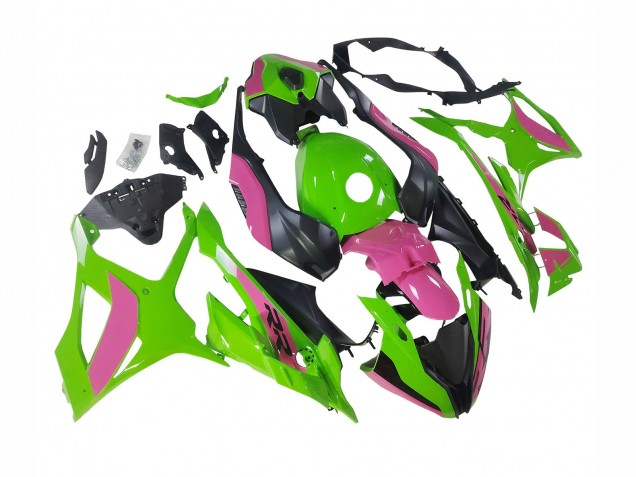 2023-2024 BMW S1000RR Motorcycle Fairings - Pink Green Black Australia