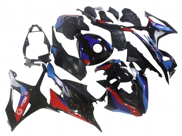 2023-2024 BMW S1000RR Motorcycle Fairing - Black Blue Red Australia