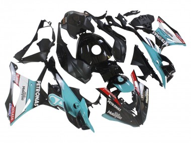 Affordable 2023-2024 BMW S1000RR Motorcycle Fairings - Light Blue Matte Black Petronas Australia