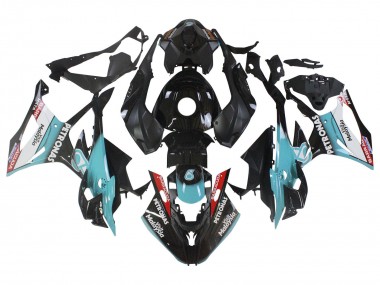 Affordable 2023-2024 BMW S1000RR Motorcycle Fairings - Light Blue Matte Black Petronas Australia