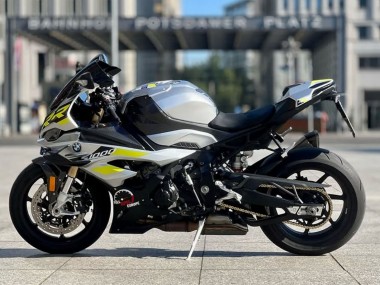 Affordable 2023-2024 BMW S1000RR Motorcycle Fairings - Silver Yellow Carbon Fiber Australia