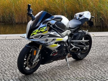 Affordable 2023-2024 BMW S1000RR Motorcycle Fairings - Silver Yellow Carbon Fiber Australia