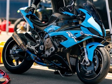 Affordable 2019-2022 BMW S1000RR Motorcycle Fairings - Blue Black Carbon Fiber Australia
