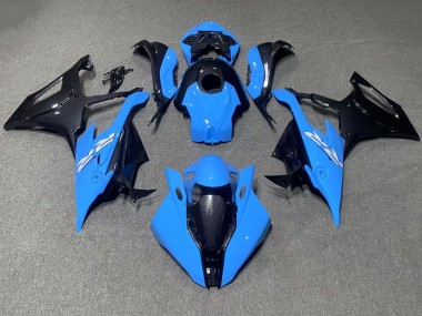 Affordable 2019-2022 BMW S1000RR Motorcycle Fairings - Blue Black Carbon Fiber Australia