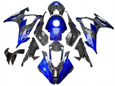 Affordable 2019-2022 BMW S1000RR Motorcycle Fairings - Blue Forged Carbon Fiber Australia