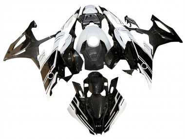 Affordable 2019-2022 BMW S1000RR Motorcycle Fairings - Glossy Black White Australia