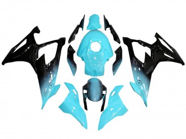 Affordable 2019-2022 BMW S1000RR Motorcycle Fairings - Light Blue Black Australia
