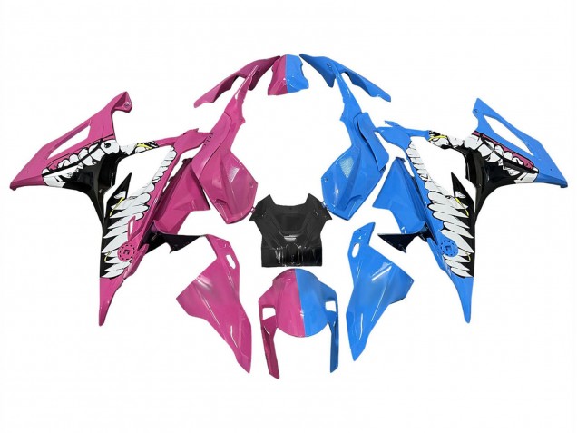 2019-2022 BMW S1000RR Motorcycle Fairings - Deep Pink Blue Shark Australia
