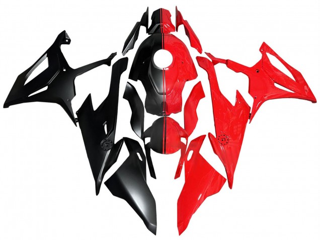 2019-2022 BMW S1000RR Motorcycle Fairings - Red Matte Black Australia