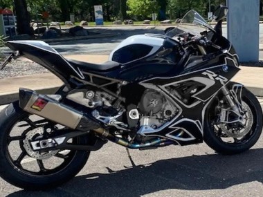 Affordable 2019-2022 BMW S1000RR Motorcycle Fairings - Black White Australia