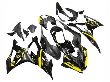 Affordable 2019-2022 BMW S1000RR Motorcycle Fairings - Glossy Black Yellow Australia