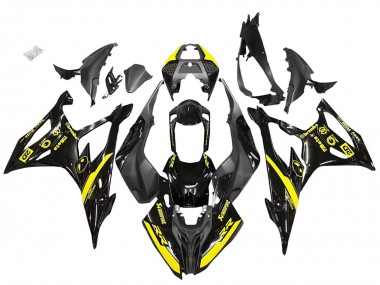 Affordable 2019-2022 BMW S1000RR Motorcycle Fairings - Glossy Black Yellow Australia