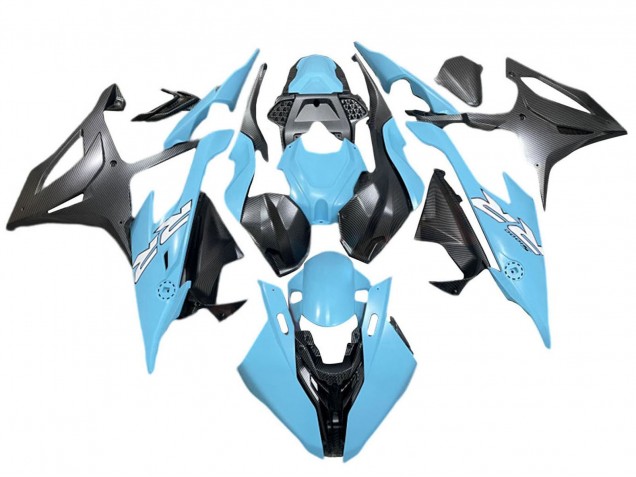 2019-2022 BMW S1000RR Motorcycle Fairings - Blue Matte Black White Australia