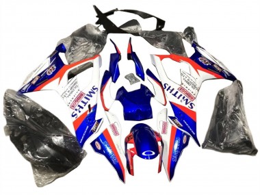 Affordable 2019-2022 BMW S1000RR Motorcycle Fairings - Blue Red White Smiths Australia