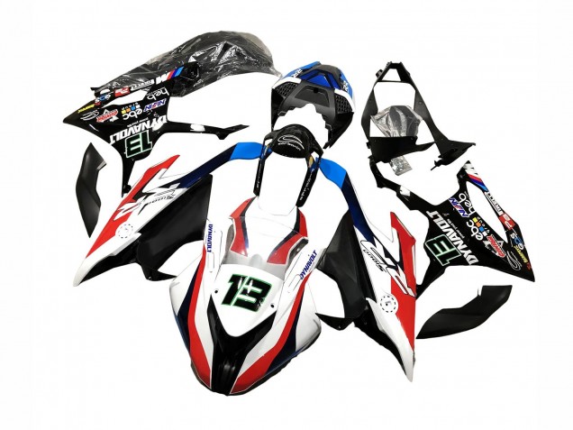 2019-2022 BMW S1000RR Motorcycle Fairings - Black White Red 13 Australia