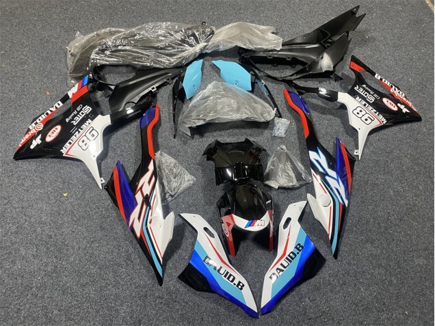 2019-2022 BMW S1000RR Motorcycle Fairings - Blue White Red 98 Australia