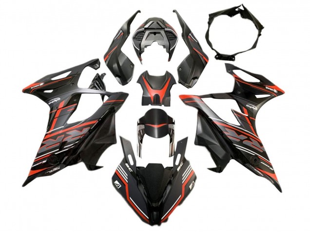 2019-2022 BMW S1000RR Motorcycle Fairing - Matte Black Red Australia