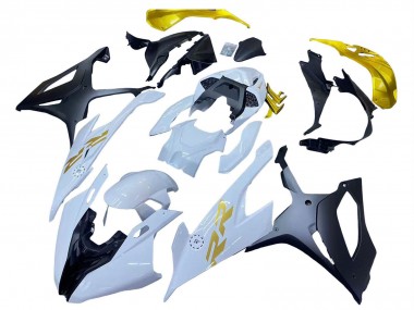 Affordable 2019-2022 BMW S1000RR Motorcycle Fairings - White Gold Australia