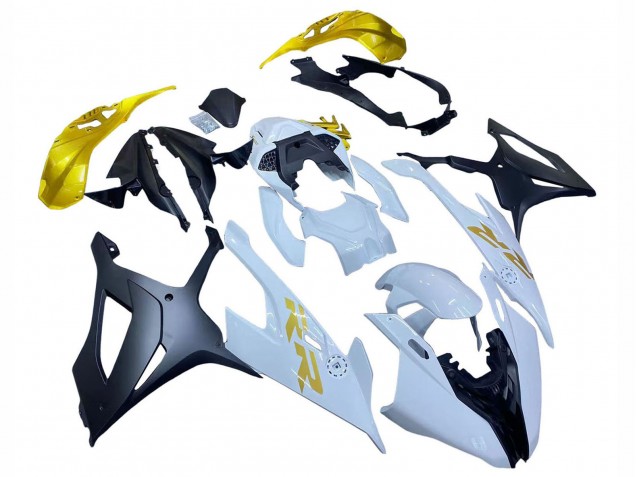 2019-2022 BMW S1000RR Motorcycle Fairings - White Gold Australia