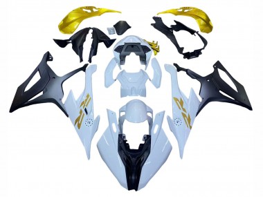 Affordable 2019-2022 BMW S1000RR Motorcycle Fairings - White Gold Australia