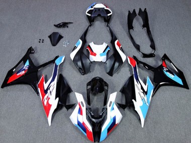 Affordable 2019-2022 BMW S1000RR Motorcycle Fairings - Black White Blue Australia