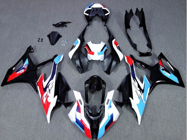 2019-2022 BMW S1000RR Motorcycle Fairings - Black White Blue Australia