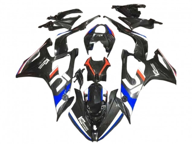 2019-2022 BMW S1000RR Motorcycle Fairings - Black White Blue Carbon Fiber Australia